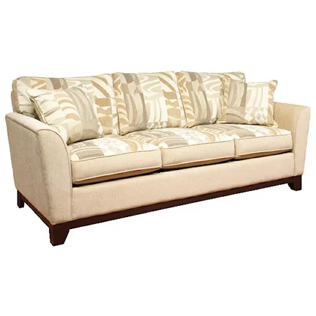 Casual Queen Size Sleeper Couch in Contemporary Sofa Style